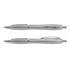 A set of Vistro Pen - Colour Match writing pens in a sleek gray finish, showcasing a smooth design with chrome accents.