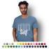 A unisex TRENDSWEAR Element t-shirt in blue featuring a graphic design and logo at the front.