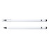 A white stylus pen with a rounded tip and a clear cap, featuring a silver band. Two pens are displayed.