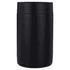 A drink bottle holder in matte black with a sleek design and a branding logo. Ideal for keeping drinks cool.