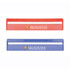 A 20cm ruler set featuring a red and a blue ruler with a magnifying strip, both with a logo.
