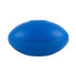 A blue football-shaped stress reliever designed for fun and games.