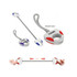 A multi-coloured Arm Rope featuring a stretch band and a central handle with a logo.