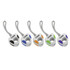 A set of five "Arm Rope" products in white, featuring various colours: black, orange, green, and blue. Each has a loop.