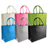 Avenue Felt Shopper tote bags in black, grey, blue, pink, green, and cream with matching handles and branding.