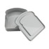 A grey bamboo sandwich box with a lid, designed for storing food. Features a smooth finish and a simple shape.