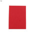 A red mini sticky note pad with a plain cover and a branding logo on the front.