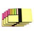 A collection of Handy Sticky Note Pads in various sizes and colours, featuring bright shades like pink, orange, green, and yellow.