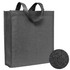 A premium patterned non-woven tote bag in black, featuring two sturdy handles and a textured design.
