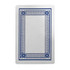 A playing card featuring a blue and white ornate border design, with a blank centre.