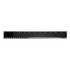 A 30cm black plastic ruler with measurement markings and a logo.