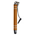 A metal stylus pen in orange with silver accents and a black rubber tip, featuring a lanyard attachment.