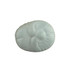 A light blue stress relief shape resembling a brain, featuring a smooth, textured surface. It has a logo on one side.