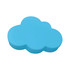 A blue stress cloud shape with a smooth, rounded design, ideal for stress relief and playful use.
