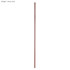 A straight stainless steel straw in rose gold, 6mm x 215mm, with a logo visible on the surface.