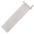 A drawstring pouch made of light-coloured fabric, featuring tied ends. Ideal for packaging small items.