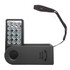 A 360 Degree Torch in black with a strap and multiple LED lights. It features a slide on/off switch.