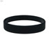 A black silicone wristband with a smooth texture, designed for exhibitions and events.