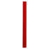 A red carpenter pencil with a smooth, glossy finish and a pointed tip. Features a branding logo.