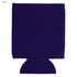 A purple neoprene stubby cooler with a base, designed to hold drink bottles. Features a logo.