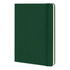 A large, dark green Moleskine Classic Hard Cover Notebook with a matching elastic closure and rounded corners.