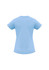A light blue women's ice short sleeve tee with a fitted design and short sleeves. Features a branding logo.