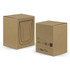A glassware box featuring the SPICE Calypso Double Wall Glass, showcasing a simple, eco-friendly design in brown.