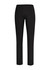 A pair of black women's leggings with a slim fit and no visible branding.