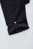 A pair of navy women's cargo pants featuring a rolled cuff and button detail.