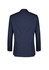 A navy blue men's blazer with a tailored fit, featuring long sleeves and a back vent.