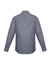 A grey, long-sleeve button-up shirt with a classic fit, featuring a back yoke and buttoned cuffs.