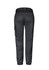A pair of women's work pants in black with a fitted waistband and cargo pockets. Features branding on the back.