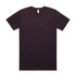 A black t-shirt with a crew neckline, featuring a logo on the label area.