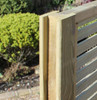 9ft Jacksons Slotted Intermediate Fence Post (2700 x 100 x 100mm)