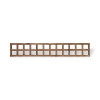 6ft Traditional Square Trellis Panel (1830 x 320mm) - Dip Treated Brown Timber