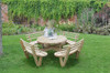 Circular Picnic Table with Seat Backs