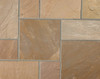 Indian sandstone brown multi colour swatch