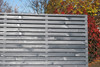 6ft Double Slatted Grey Fence Panel (1800 x 1800mm) - Dip Treated Timber