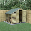 Overlap Pressure Treated 5x7 Apex Shed with Lean To (Home Delivery)