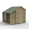 Overlap Pressure Treated 5x7 Apex Shed No Window with Lean to (Home Delivery)