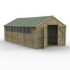 Overlap Pressure Treated 10x20 Apex Shed - Double Door (Home Delivery)