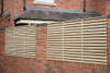 1.8m x 0.9m Pressure Treated Contemporary Double Slatted Fence Panel (Home Delivery)