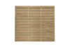 1.8m x 1.5m Pressure Treated Contemporary Double Slatted Fence Panel  - Pack of 3 (Home Delivery)