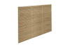 1.8m x 1.5m Pressure Treated Contemporary Double Slatted Fence Panel  - Pack of 5 (Home Delivery)