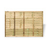 6ft x 4ft Traditional Lap Fence Panel (1830 x 1200mm) - Pressure Treated Green Timber