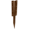Double Sleeper Straight Support Spike 660mm BROWN
