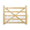 5ft 5 Bar Field Gate (1520 x 1090mm), Universal Hang - Pressure Treated Green Timber