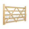 7ft 5 Bar Field Gate (2130 x 1090mm), Universal Hang - Pressure Treated Green Timber