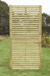 Slatted Wing Fence Panel (1800 x 900mm) - Pressure Treated Green Timber