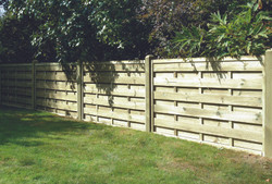 6ft Square Horizontal Fence Panel (1800 x 900mm) - Pressure Treated Green Timber